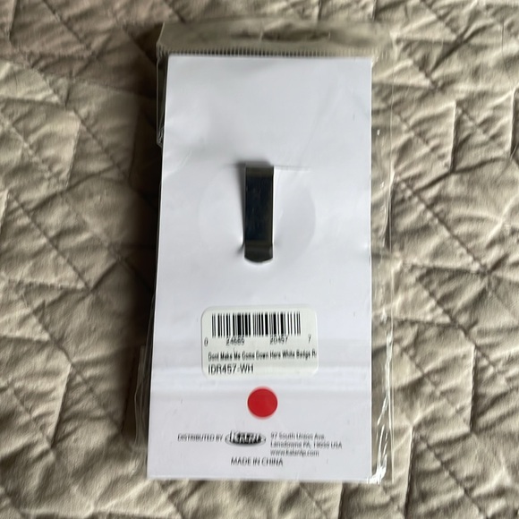 Funny NWT Jesus Christian “Don’t Make Me Come Down There” Badge Holder - Picture 3 of 3